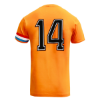 Cruyff - Holland Aanvoerder Retro Voetbalshirt WK 1974 + Nummer 14