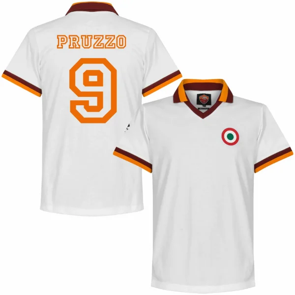 AS Roma Retro Football Away Shirt 1980-1981 + Pruzzo 9