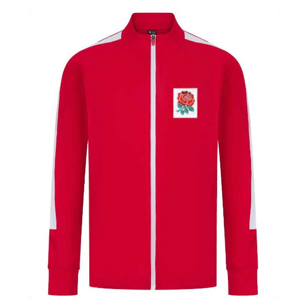 Rugby Vintage - England Red Rose Track Jacket - Red