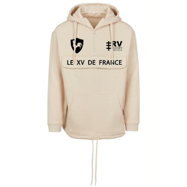 Rugby Vintage - Le XV de France Anorak Hoodie - Sand